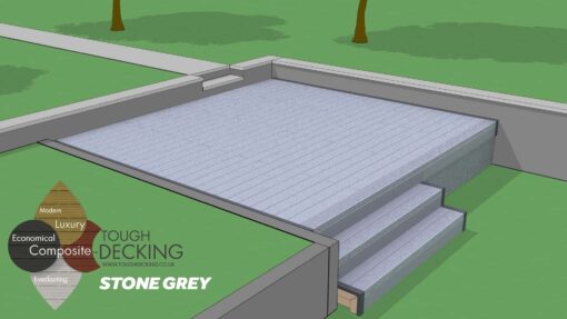 Tough Decking Stone Grey Composite Decking