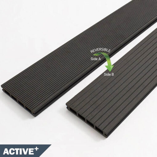Composite Decking Board – Charcoal Active +