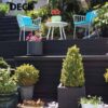 Tough Decking Charcoal Black Active+ In Tiered Steps With L Profile Edging