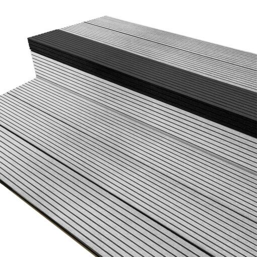 Composite Decking Wide Groove Step Nosing Charcoal