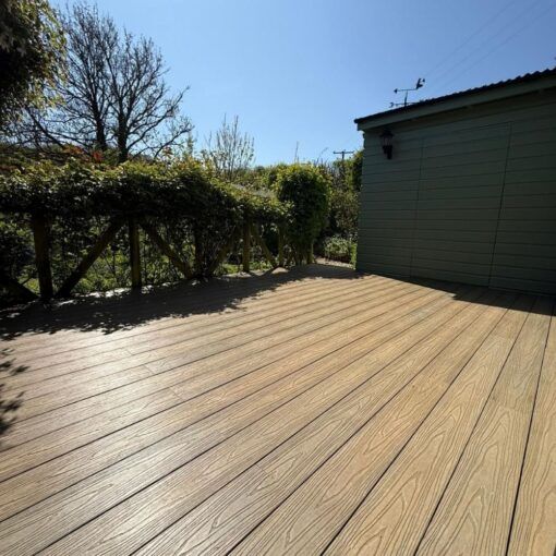 Champagne Light Oak Composite Decking - Tough Decking