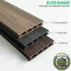 Elite Range - All 3 Uncapped Colours Available Only At Tough Decking