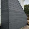 Tough Decking Graphite Grey & Charcoal L Profile Trim On High Riser Step